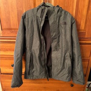 The North Face Men’s Hooded Softshell Jacket Fleece Lined Gray Size S